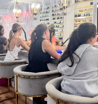 Pedicure stations at Lacque House